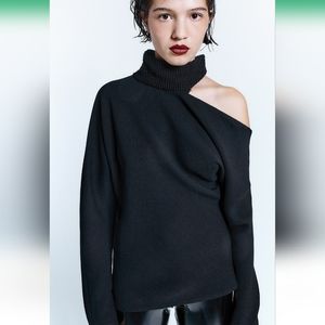 Zara asymmetrical rib top limited edition